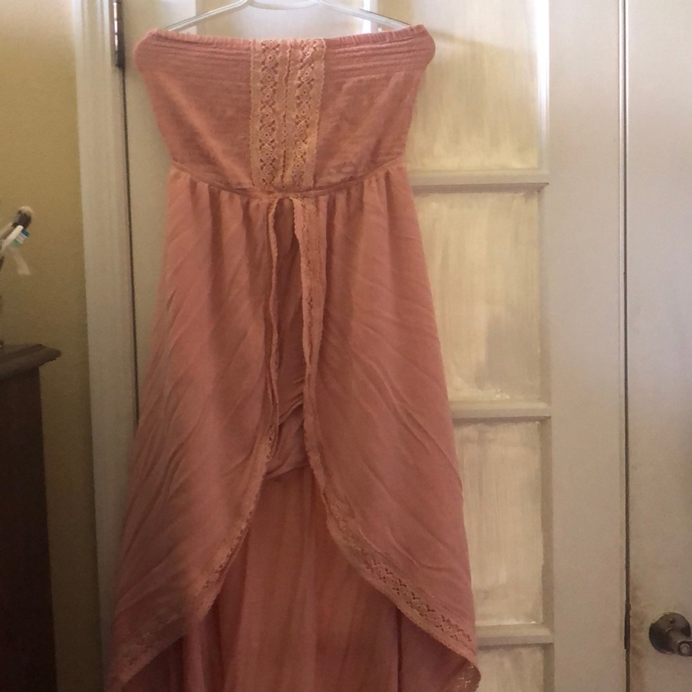 Pink summer dress w shorts underneath